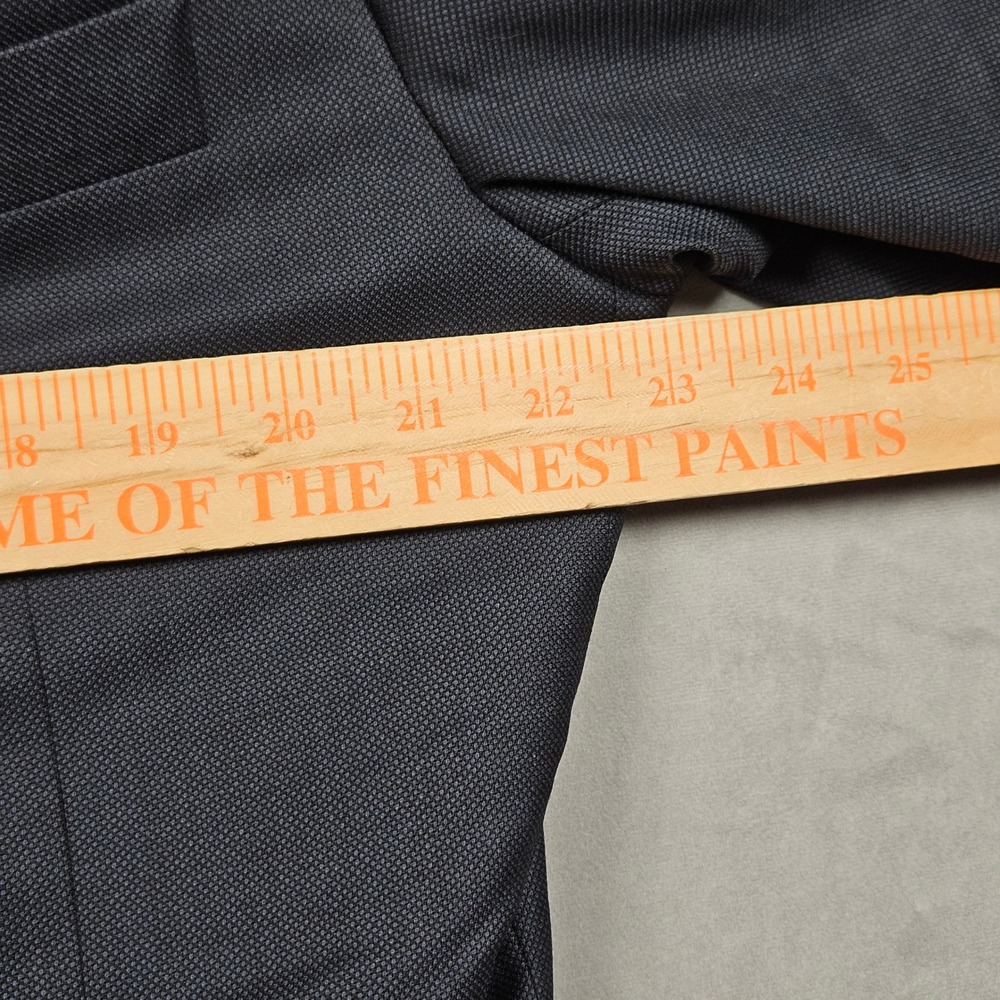 Hickey Freeman Blazer Mens 46L Navy Blue Loro Piana 100% Wool Jacket Formal Wear - Picture 9 of 10